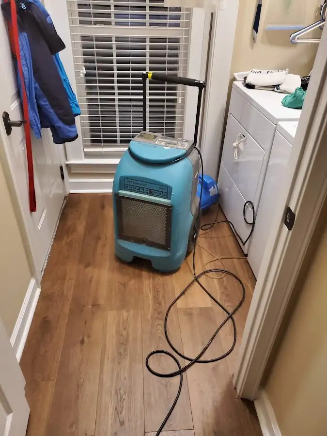 Commercial dehumidifier deployed for Flood Damage Cleanup in Roma