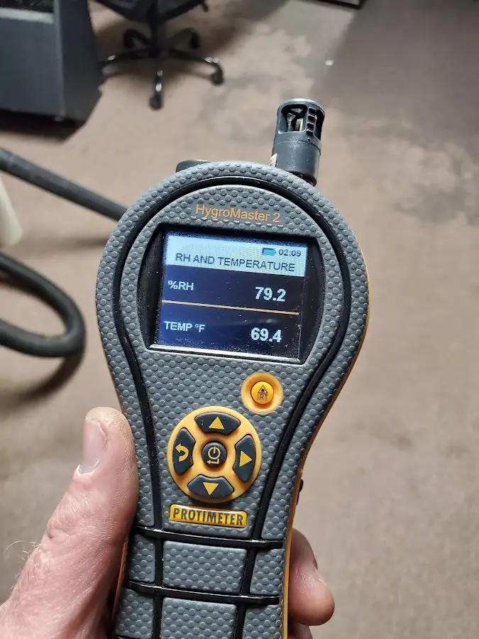 Moisture meter humidity assessment for Fire & Smoke Damage Restoration in Roma